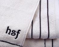 Monogrammed bath towels