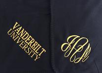 Vanderbilt University Blanket/Throw with monogram