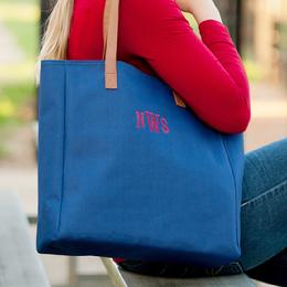 Monogrammed tailgate tote