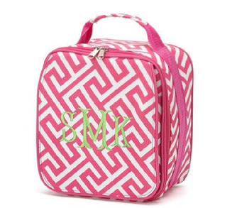 Insulated monogrammed or personalized lunch box